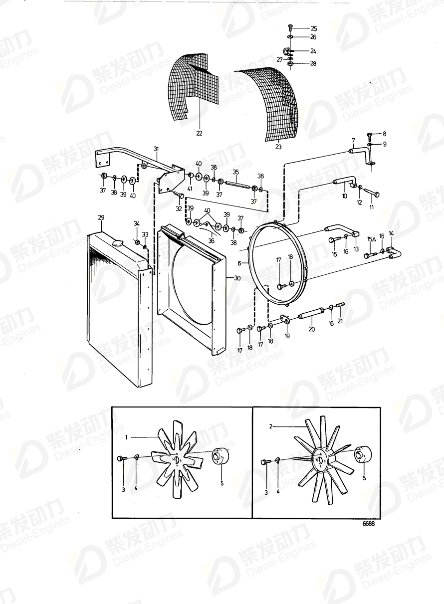 VOLVO Attaching lug 845395 Drawing